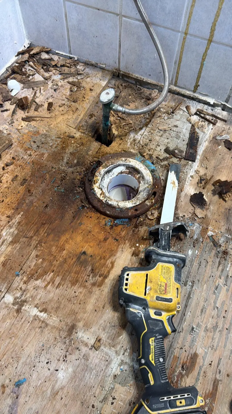 Bathroom plumbing rough-in completed in Hoboken, NJ