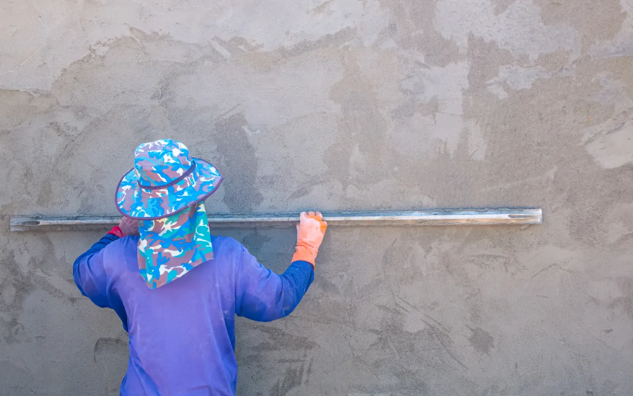 Concrete wall smoothing in New Jersey